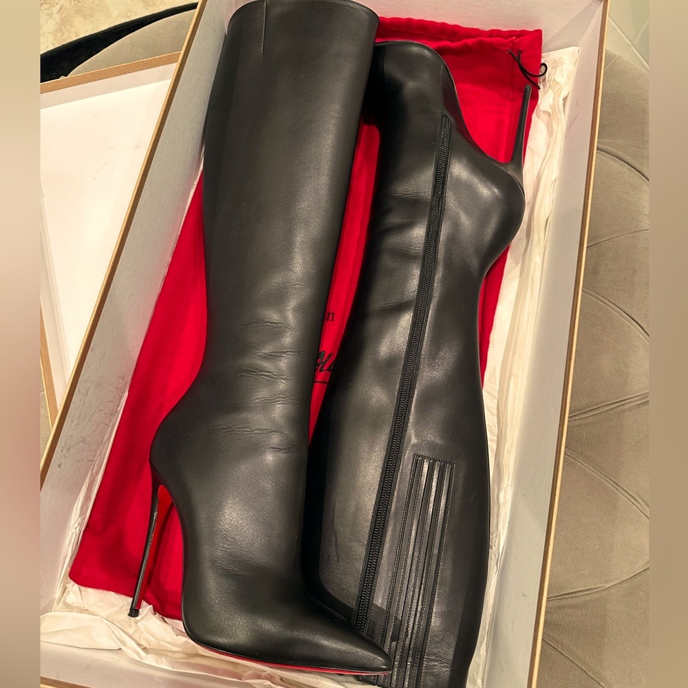 Louboutin Tournoi 120 knee high boots